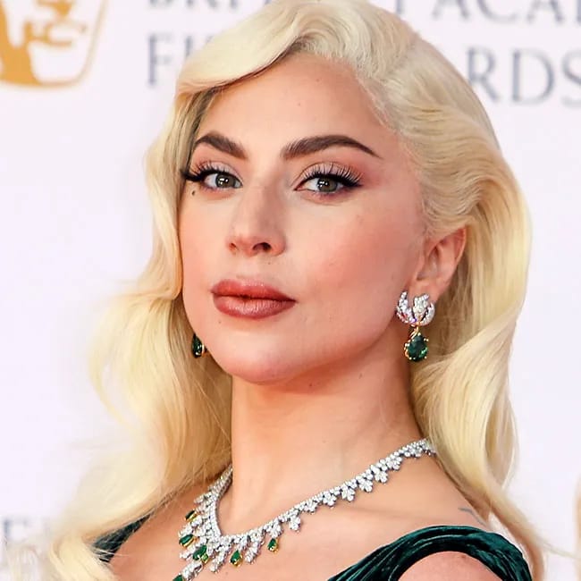 Lady Gaga showcasing bold fashion and expression.