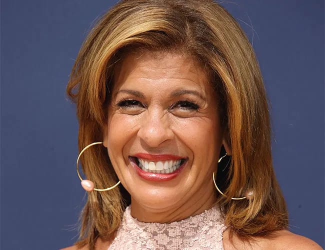 hoda kotb smiling pink top