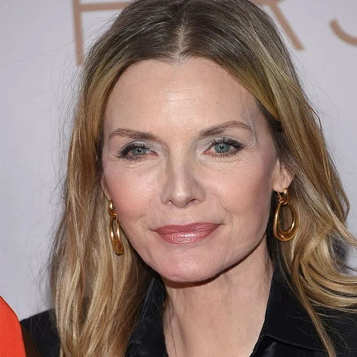 Michelle Pfeiffer exuding classic elegance in a photoshoot.