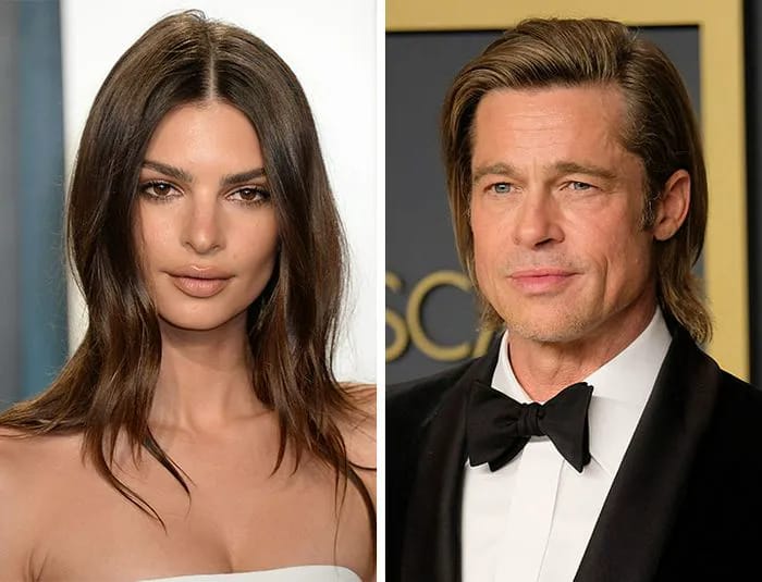 brad pitt emily ratajkowski vanity fair after party 202