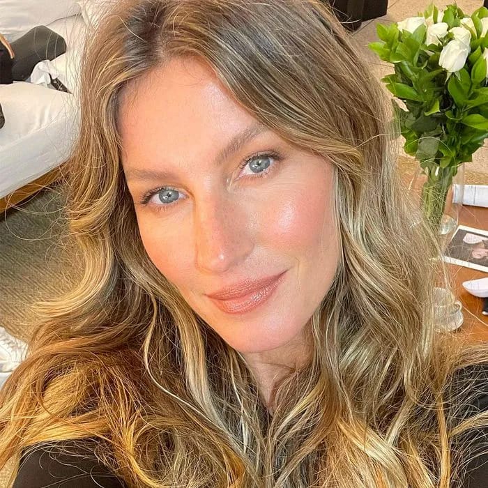 Gisele Bündchen poses in a bikini, reminiscent of her Victoria's Secret days.
