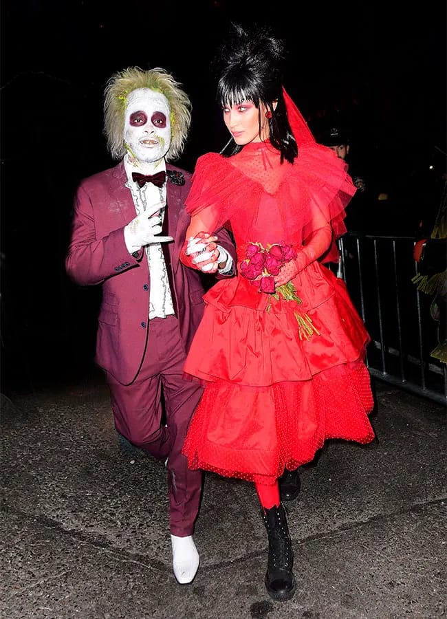 Bella Hadid Lydia Deetz Beetlejuice Halloween costume