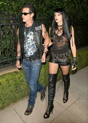 Cindy Crawford Rande Gerber Rocker and Roadie Halloween costume
