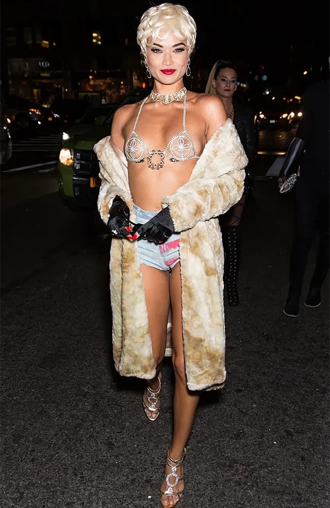 Shanina Shaik Rihanna Halloween costume