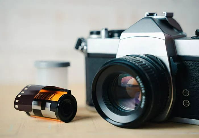 Film Photography Camera and roll of film