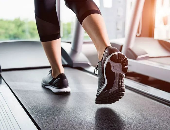 Treadmill walk.