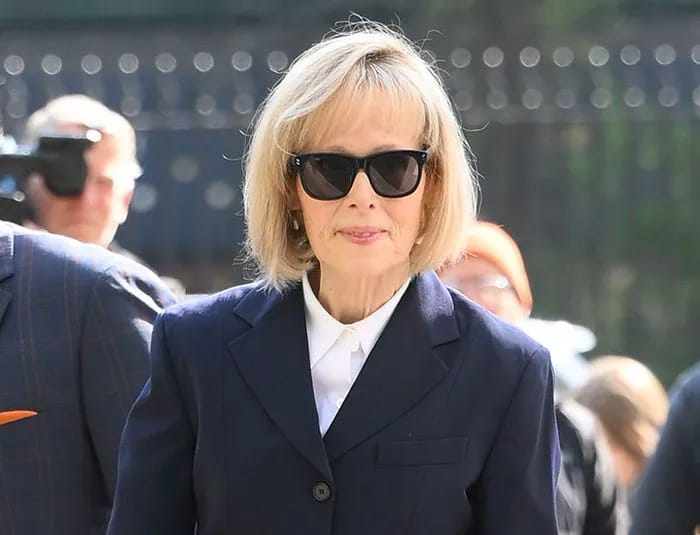 E. Jean Carroll arriving at Federal Manhattan New York Court