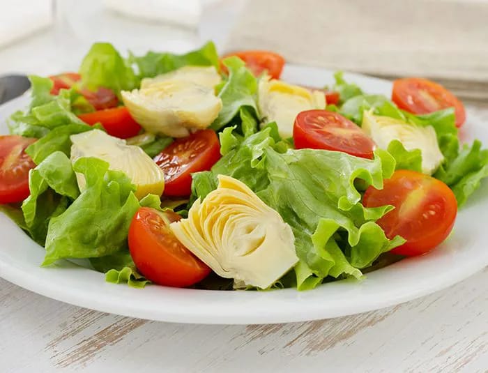 Artichokes on a salad
