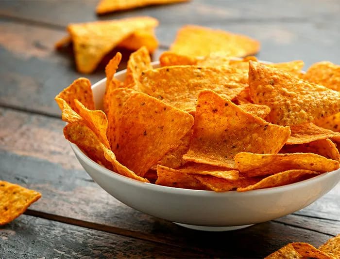 Bowl of Doritos corn chips