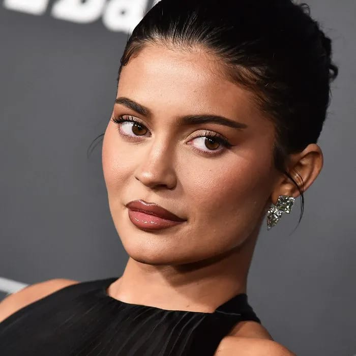 "Kylie Jenner wearing a floral figure-hugging dress at the Baby2Baby Annual Gala 2022"