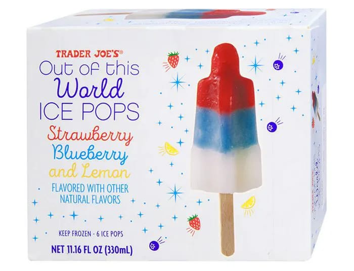 Trader Joe's Out of This World Ice Pops package