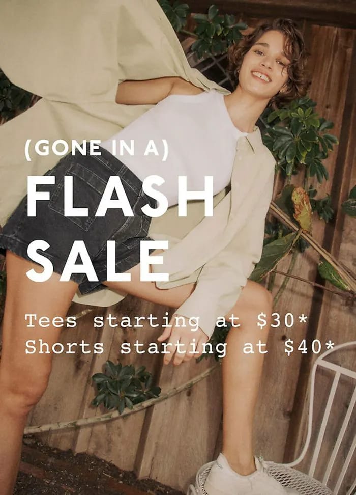 Madewell flash sale info