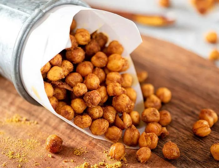 seasoned roasted chickpeas