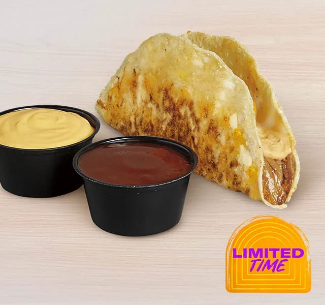 taco bell grilled cheese dipping taco