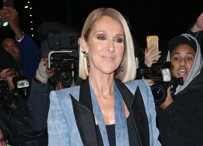 Celine Dion double denim NewYork