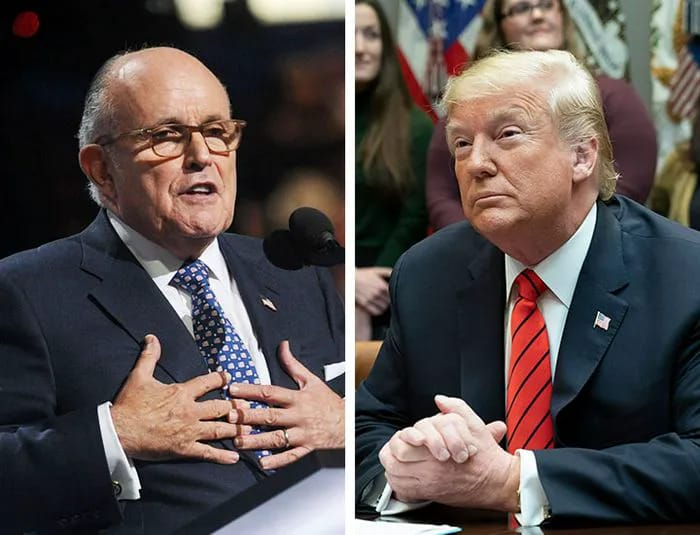Rudy Giuliani and Donald Trump