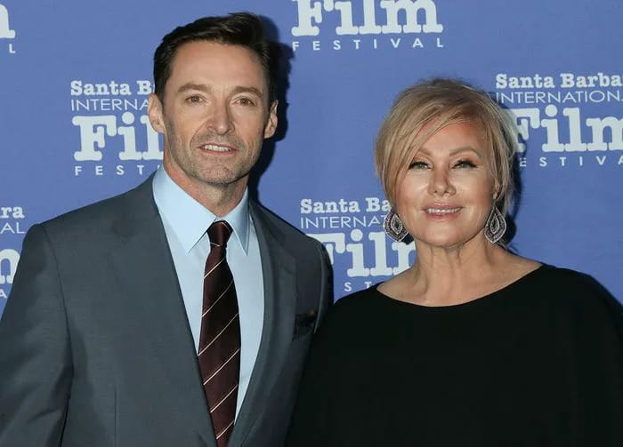 Hugh Jackman and Deborra-Lee Furness red carpet