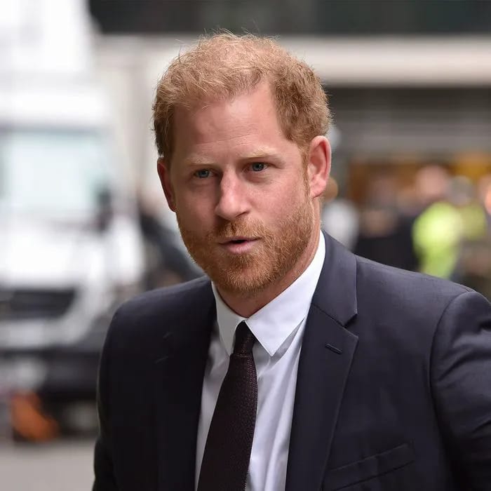 Prince Harry arriving at the High Court in London