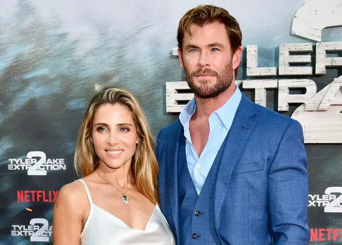 Chris Hemsworth Elsa Pataky screening Tyler Rake Extraction 2
