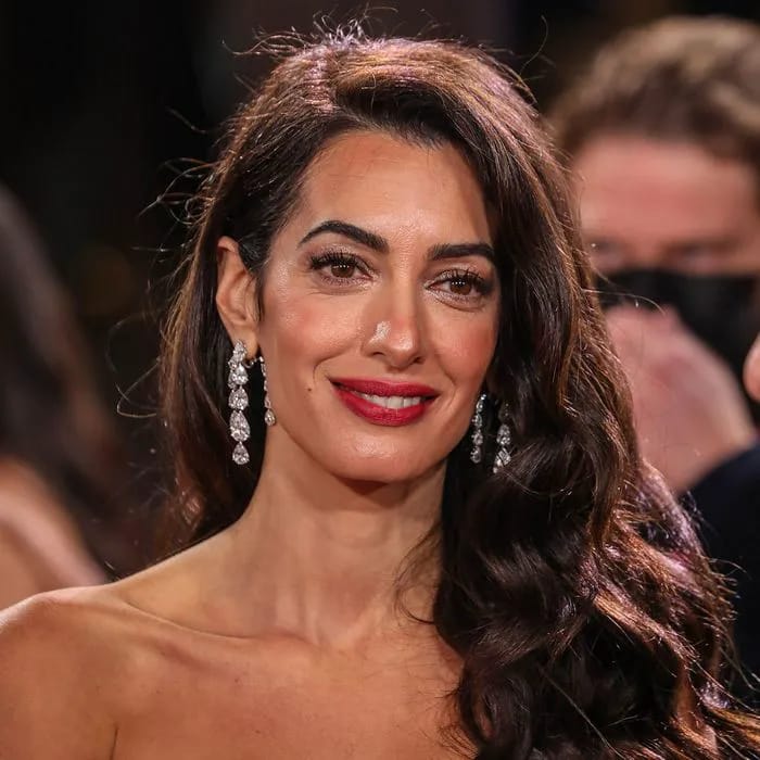 Amal Clooney at the UK premiere of The Tender Bar.