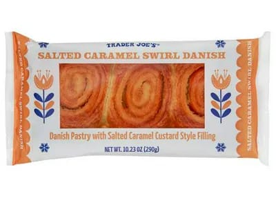 trader joes salted caramel swirl danish