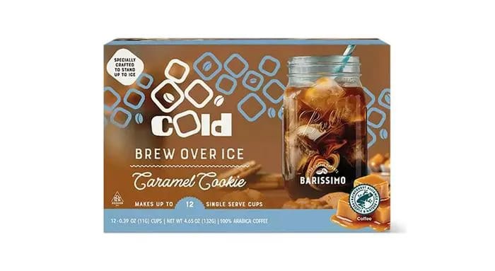 barissimo cold brew over ice coffee cups