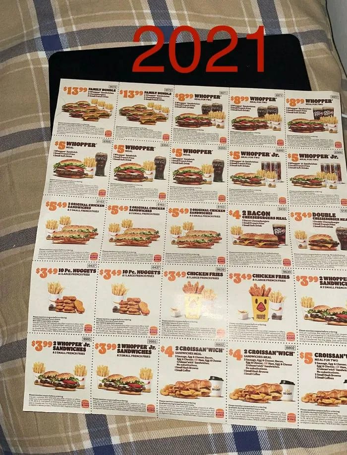 burger king coupons from 2021