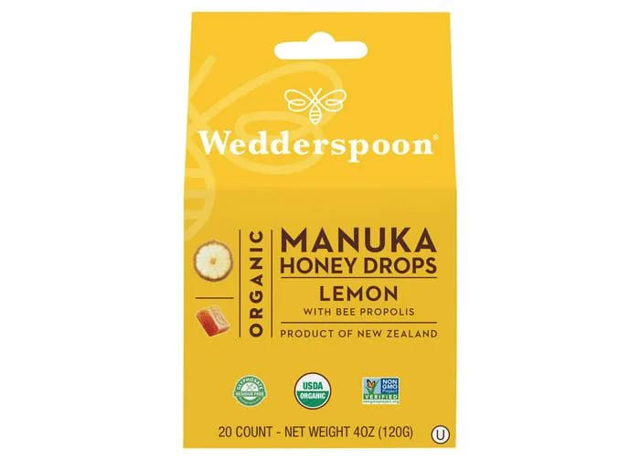 wedderspoons organic manuka honey lemon drops