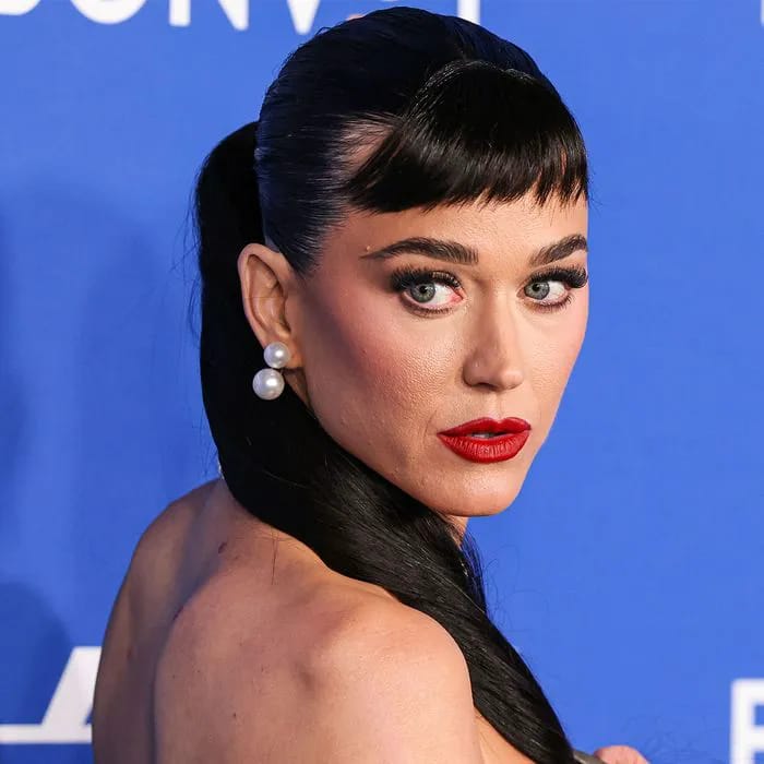 Katy Perry arrives at 2024 Billboard Women In Music event.