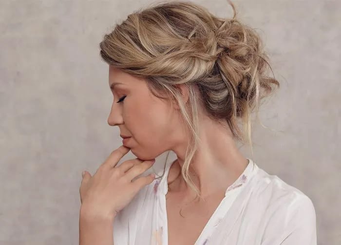 blonde-woman-messy-bun