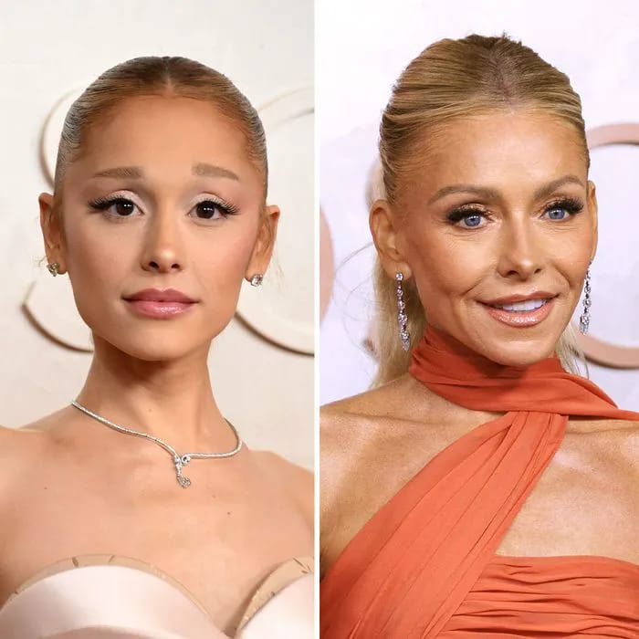 Ariana Grande and Kelly Ripa at the Oscars red carpet.