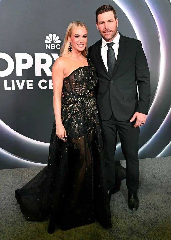 Carrie Underwood and Mike Fisher NBC Opry 100 A Live Celebration red carpet