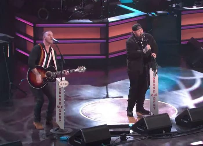 Jelly Roll and Brandon Lake perform Hard Fought Hallelujah Grand Ole Opry