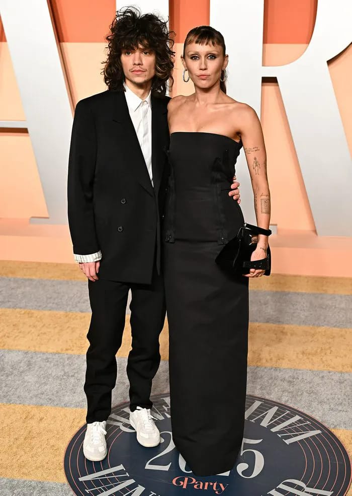 Miley Cyrus and Maxx Morando Vanity Fair Oscars after party 2025