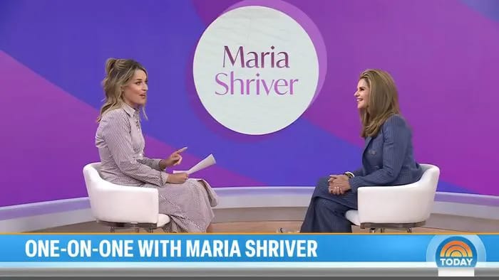 Savannah Guthrie and Maria Shriver on The Today Show