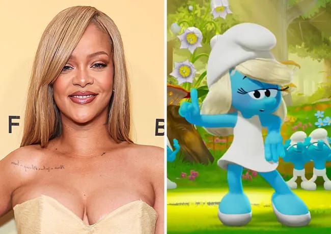rihanna smurfette