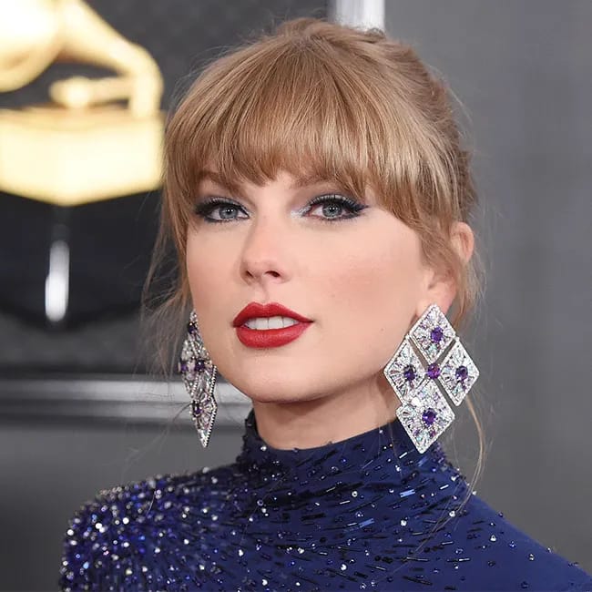 Taylor Swift at the 65th Annual Grammy Awards.