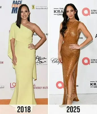 Cheryl Burke weight loss before and after 2018 vs 2025