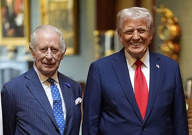 King Charles and Donald Trump UK 2025