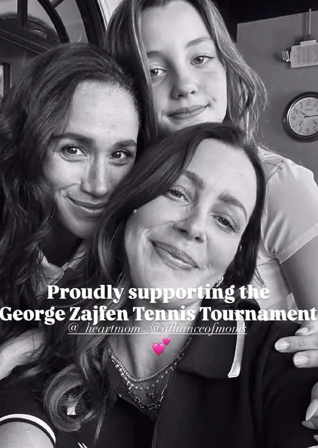 Meghan Markle at George Zajfen Tennis Tournament