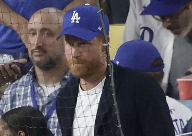 Prince Harry and Meghan Markle Dodgers game