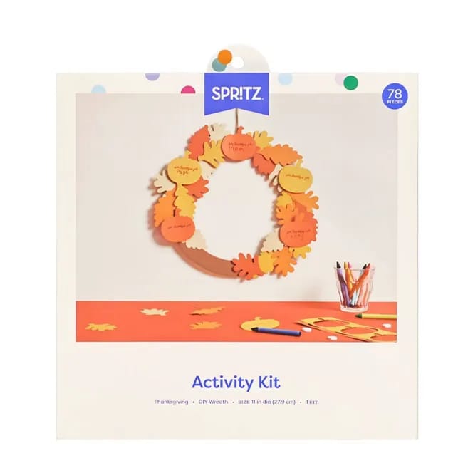 DIY Thanksgiving paper wreath for festive decor