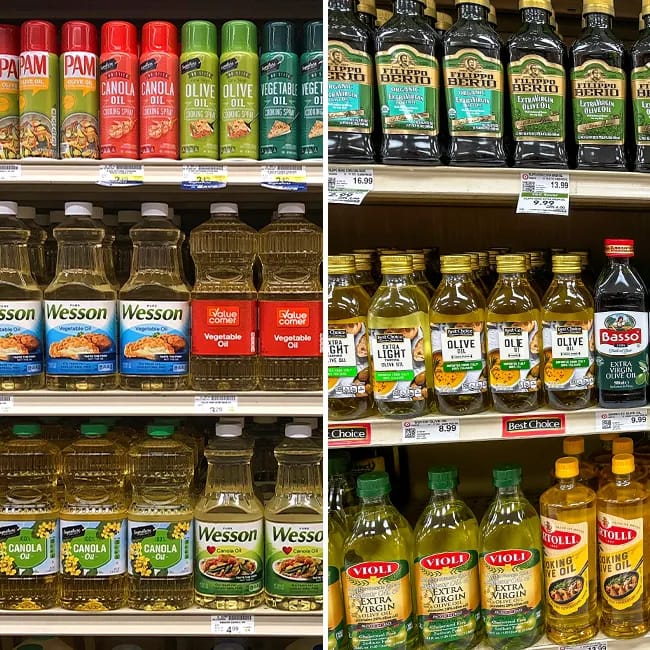 Comparison between traditional cooking sprays and olive oil