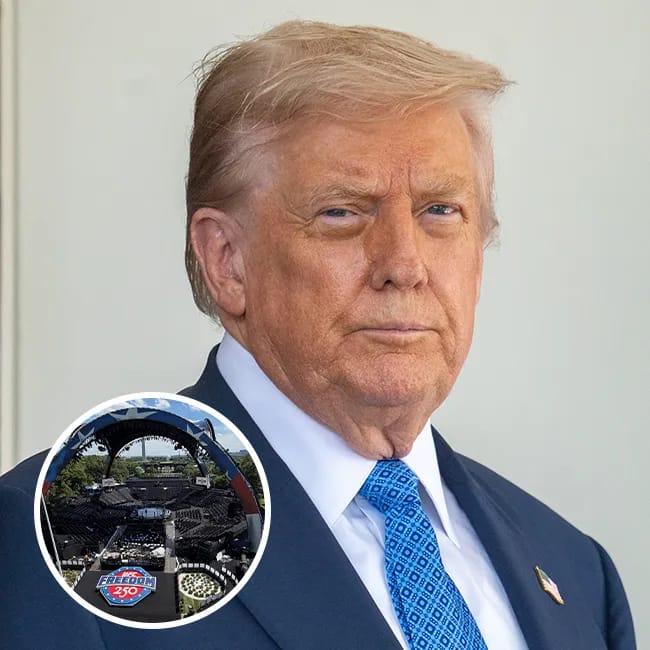 Donald Trump at UFC Freedom 250 ring
