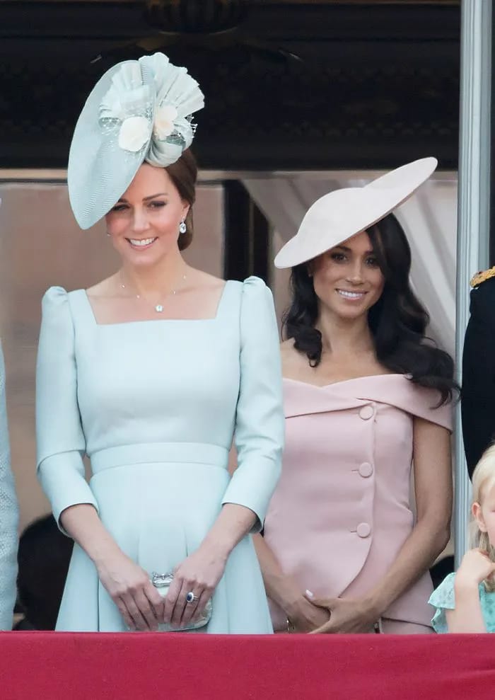 Kate Middleton and Meghan Markle Trooping the Color 2018