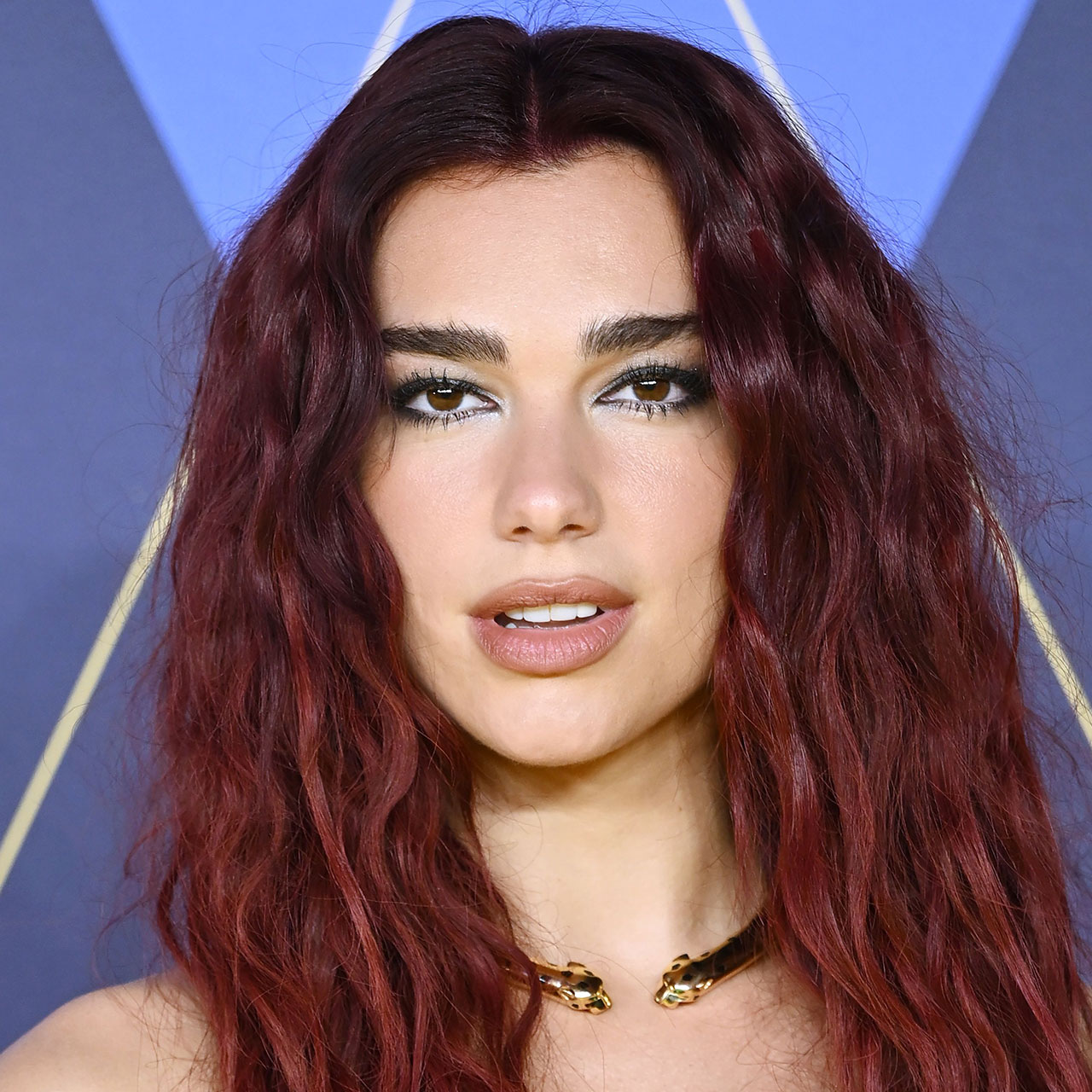 dua lipa burgundy dress Is Serving Vampire Realness In A Blood-Red Sequined Gown chest:38 Heather Rae Young Shops Size:XL / 10~12