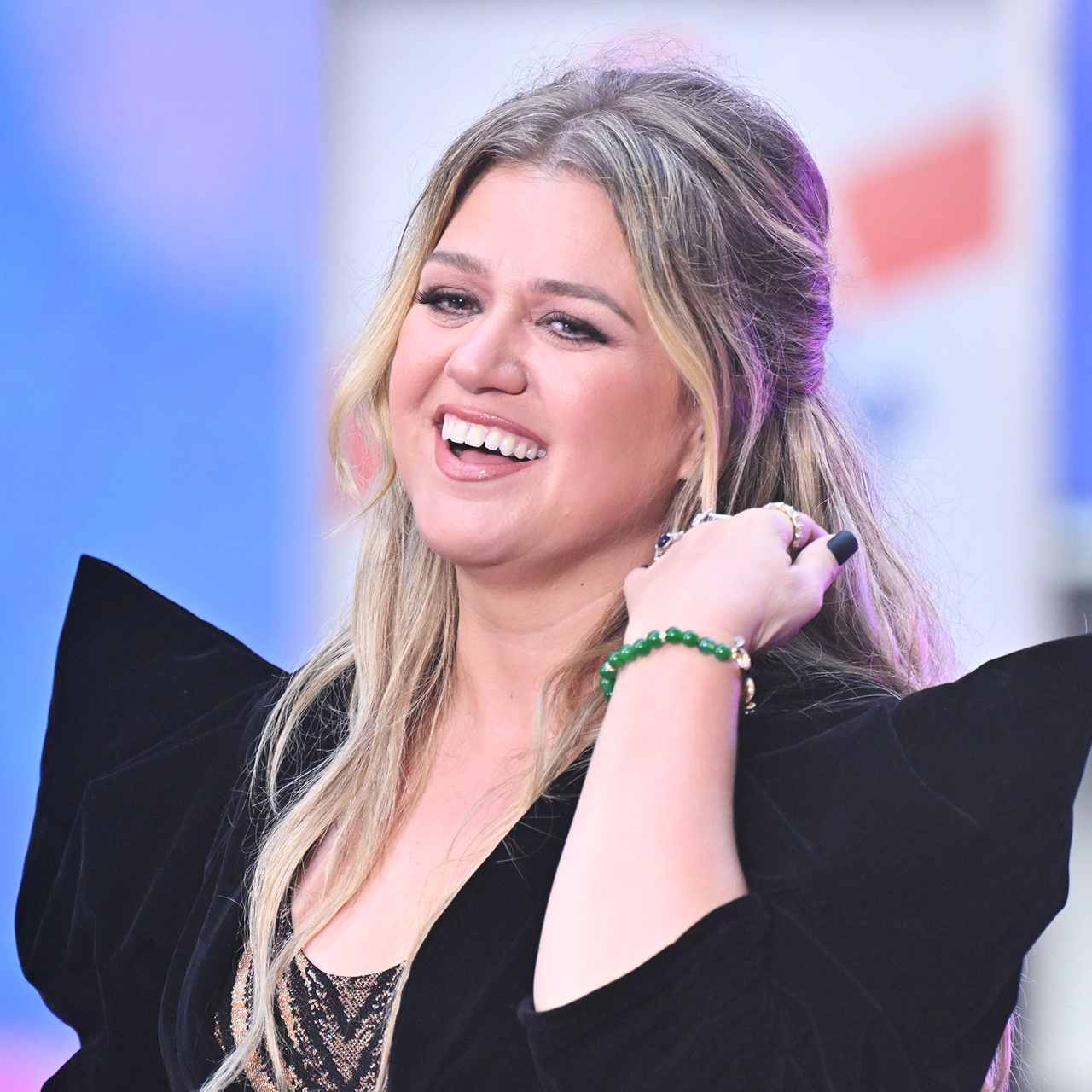 kelly clarkson sheer dress Kelly Clarkson Looks Holiday Season Ready at 'The Voice' Finale in Sparkly Sheer  Gown