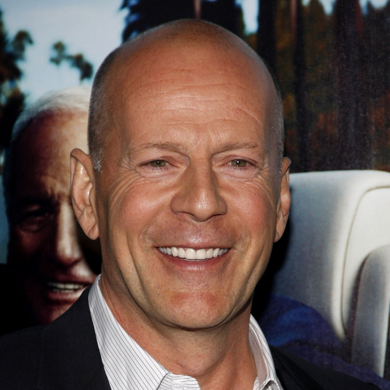 Bruce Willis Cracks A Smile Meeting First Responders In First Publi...