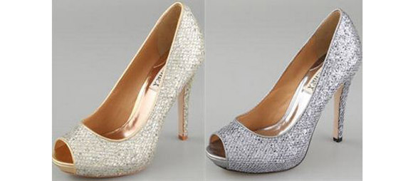 badgley mischka sparkly shoes