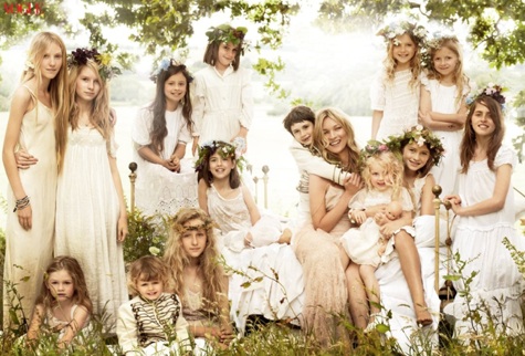 Kate Moss Flower Girls